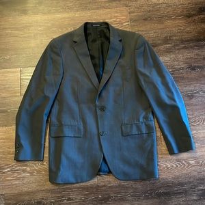 Lands end dark gray suit jacket